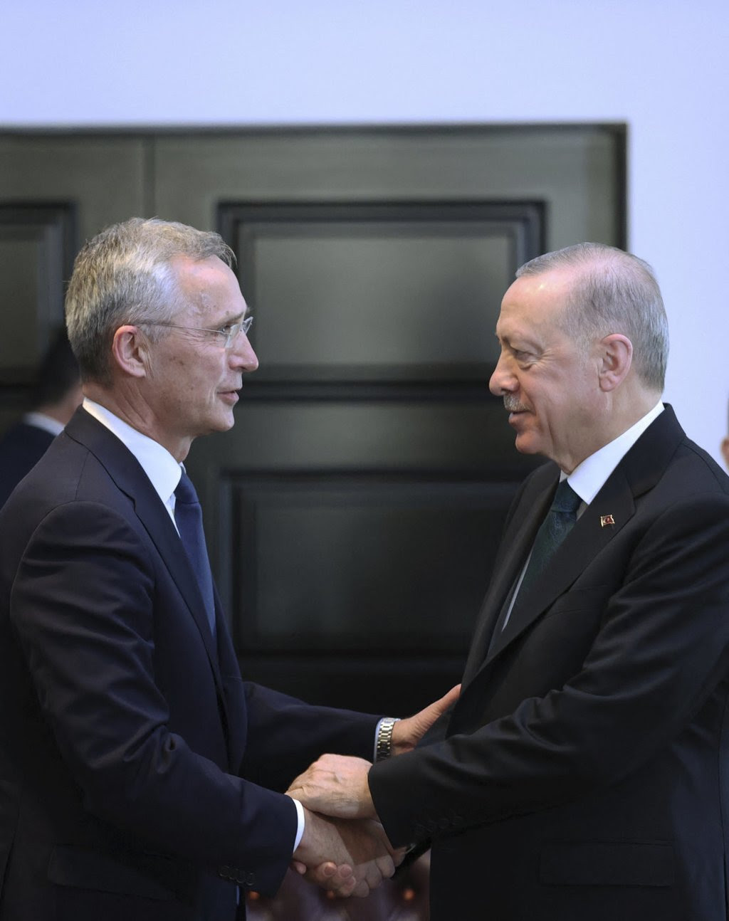 ALLIERTE: Tyrkias president Erdogan har varsla utviding av områda landet okkuperer i Syria. Nato, og Norge, bør seie nei, skriv Erling Folkvord. FOTO: MURAT KULA/AFP/NTB