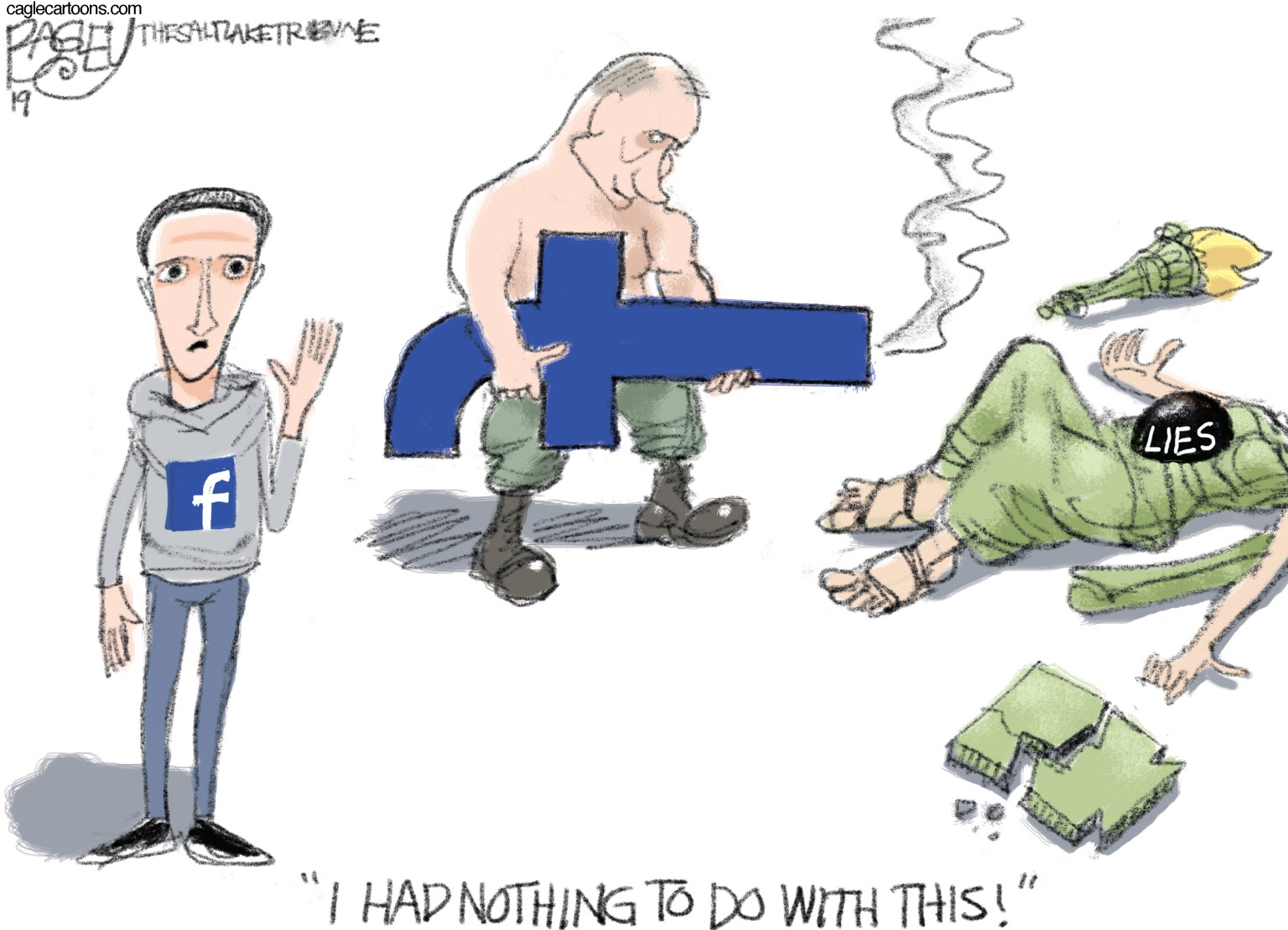 Zuckerberg Facebook spreads Russian Putin disinformation threatening American Democracy