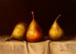 Seckel Pear ,  Oil on 5"x7" Linen Panel - Posted on Friday, March 27, 2015 by Carolina Elizabeth