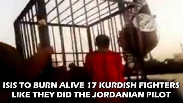 ISIS To Burn Alive 17 Kurdish Fighters (Video)