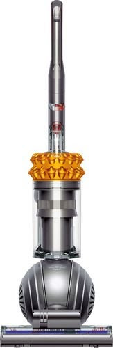 Dyson - Cinetic Big Ball Total Clean Upright Vacuum - Iron/Bright Silver/Sprayed Yellow/Red - Larger Front