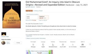 ‘Did Muhammad Exist?” #1 bestseller in the History of Islam a week before release