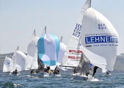 J/24s sailing Europeans at Plymouth, UK