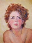 Melanie second painting,Portrait,oil on canvas pad,16x12,PriceNFS - Posted on Thursday, November 20, 2014 by Joy Olney