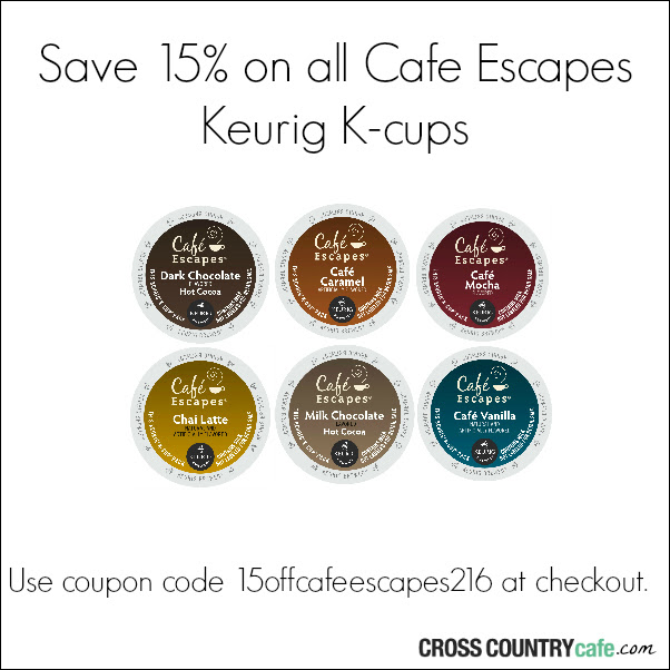 Cafe Escapes Keurig K-cup sale