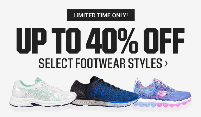 LIMITED TIME ONLY! | UP TO 40% OFF SELECT FOOTWEAR STYLES