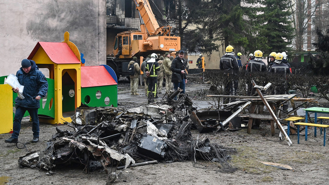 Lo que se sabe de la caída del helicóptero que costó la vida a la cúpula del Interior en Ucrania