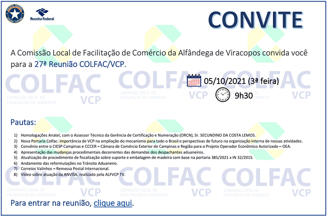 convite COLFAC