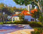 "Morning Light, Edson Keith Mansion", plein air, 14x11, Sarasota Florida paintings, Paint Sarasota, - Posted on Tuesday, March 24, 2015 by Maryanne Jacobsen