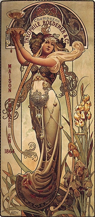 Image result for mucha the moon and libra