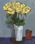 Yellow Roses, Red Box - Posted on Thursday, January 15, 2015 by Dolores Holt