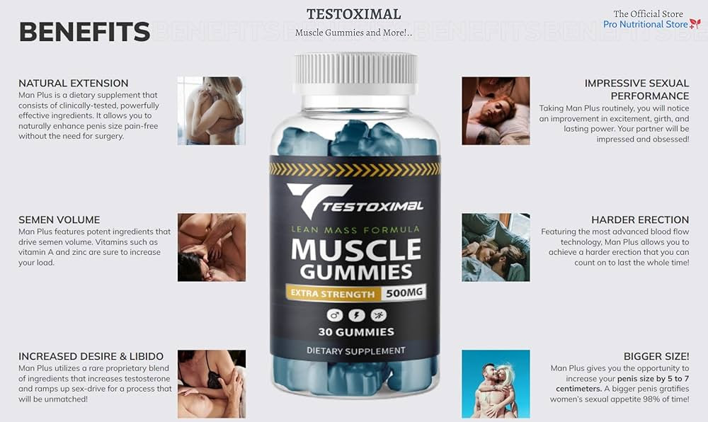 Testoximal Muscle Gummies- The Ultimate Supplement for Muscle Growth 1