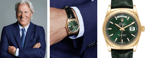 Bjorn Borg and Rolex President Day-Date Green Dial