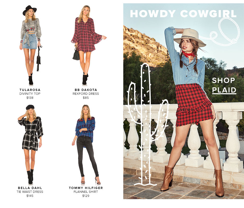 Howdy Cowgirl. Shop plaid.