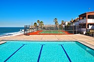Oceanfront Pool and Tennis Court at San Antonio del Mar Oceanfront Pool and Tennis Court at San Antonio del Mar
