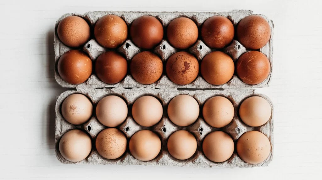 A tray of eggs.