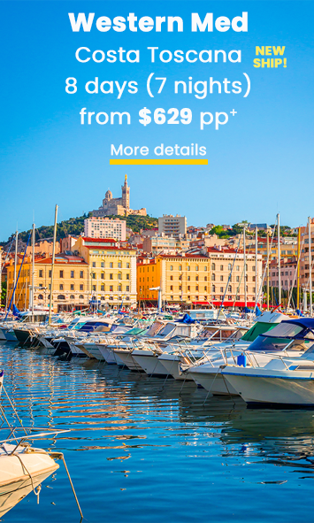 Costa Cruise Western Med from $629