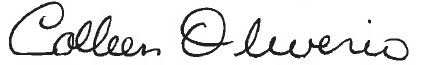 Colleen Oliverio Signature