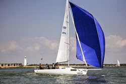 J/80 sailing Round Island Race off England