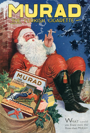 Santa promoting Murad Two