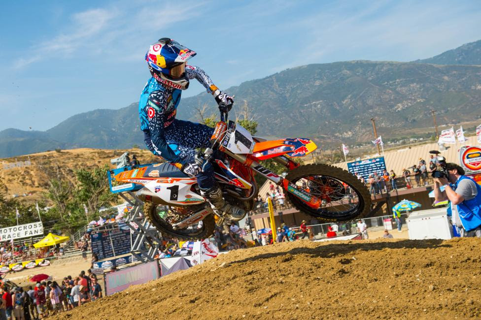 Dungey earned the final Lucas Oil Pro Motocross Championship victory of his career last season at Glen Helen.Photo Courtesy: MX Sports Pro Racing / Simon Cudby