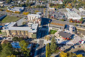 Aerial view of Tukwila Village community development