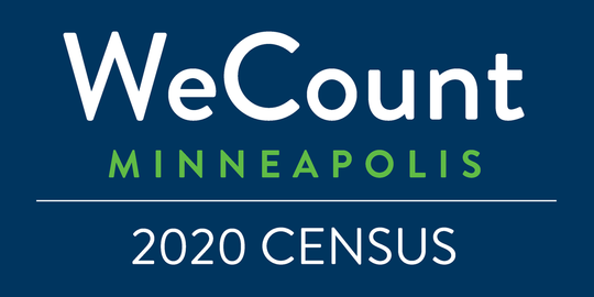 We Count Census 2020 Minneapolis wordmark