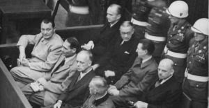 Defendants in the dock at the Nuremberg Trials 2