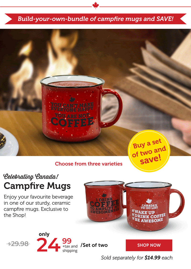 Campfire Mugs – Select Your 2-Mug Set