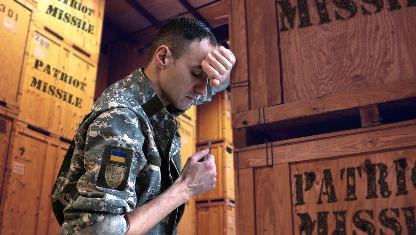 Sad: Ukrainian Soldier Tasked With Assembling All The Patriot Missiles With Included Allen Wrench On Christmas Eve