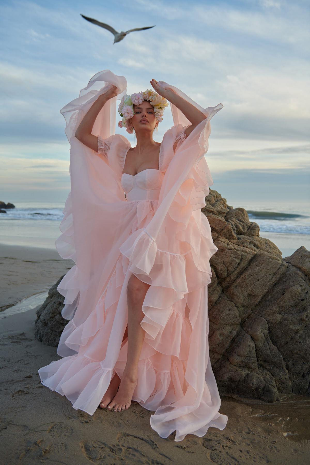 The Peach Fuzz in Bloom Gown