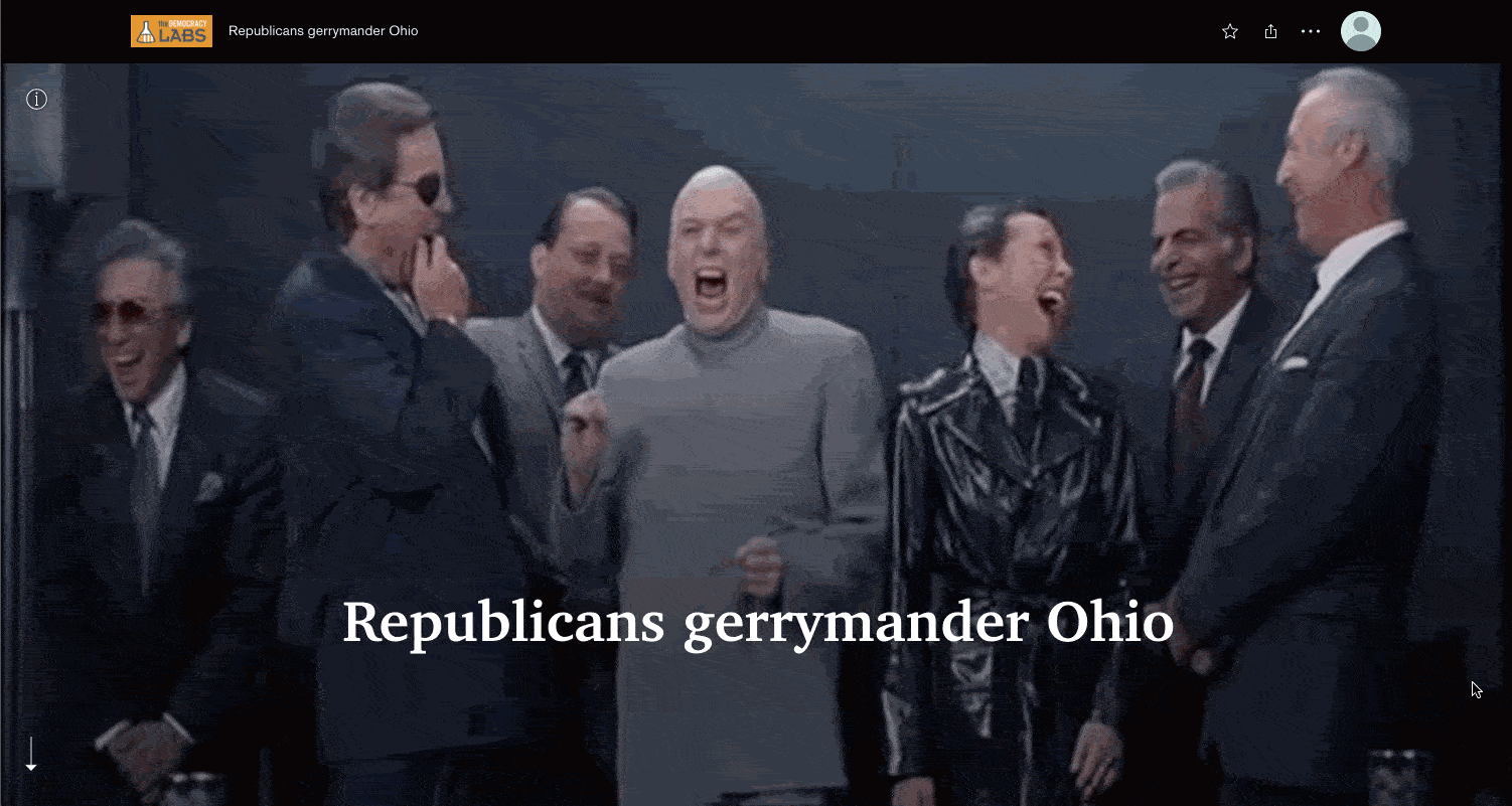 Republicans gerrymander Ohio districts to stay in power.