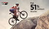 Get 51% cashback on Cycles,...