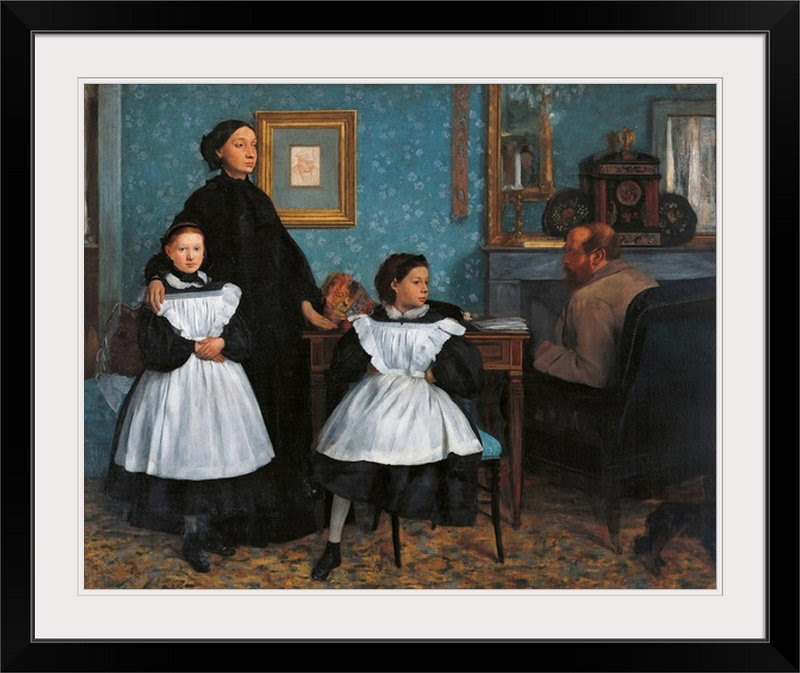 'Bellelli Family, 1860. Musee D'Orsay, Paris, France' by Edgar Degas Painting Print