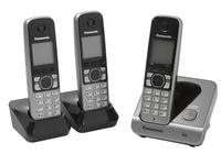 Telefone Sem Fio Panasonic KX-TG6713LBB + 2 Ramais