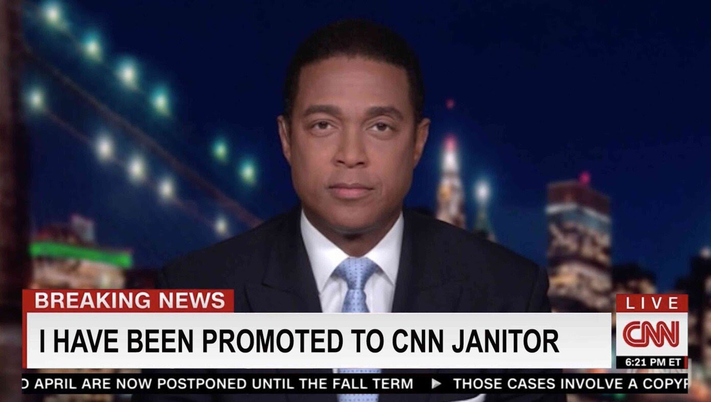 Don Lemon Says His New Job As CNN's Janitor Is Not A Demotion