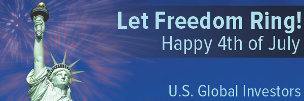 July 4th Let Freedom Ring! Happy 4th of July. U.S. Global Investors