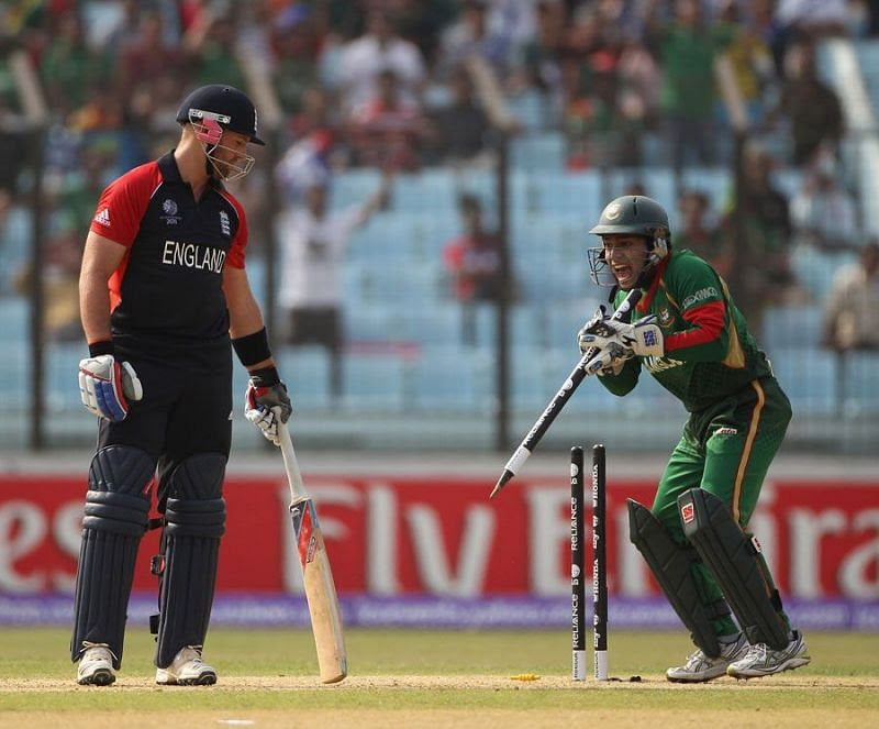 Mushfiqur Rahim used his sharp mind to dismiss Matt Prior.