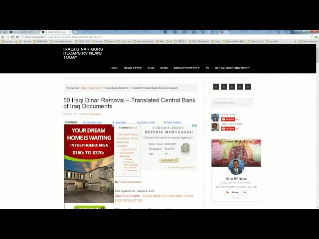 Dinar Chronicles - Iraqi Currency Site and Guru Review Sddefault_live