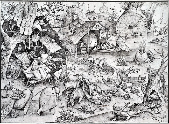 Питер Брейгель Старший Леность 1557 (700x512, 214Kb)