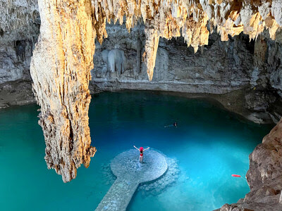 Cenote Suytun in Mexico's Yucatán, the #1 place to travel in 2024 according to Travel Lemming