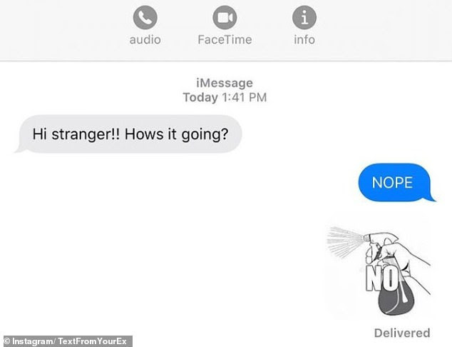 People share their responses to unwanted texts from their exes
