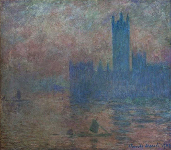 Клод Моне Здание парламента, эффект тумана 1903 (700x614, 95Kb)
