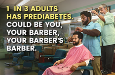 3 guys at a barber shop