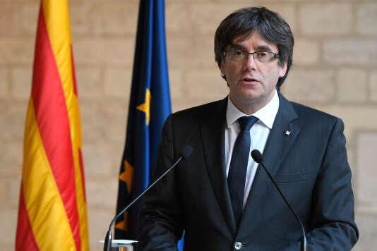 Le président de la région de Catalogne, Carles Puigdemont.