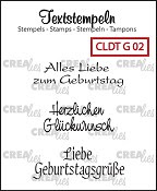 Deutsche Textstempeln G 02