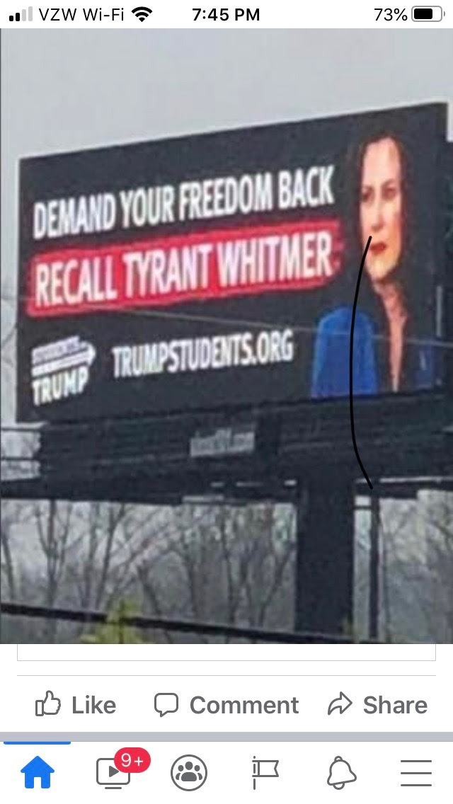 whitmer billboard