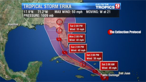 Tropical Storm Erika leaves 20 dead, as it plows through the Caribbean Erika