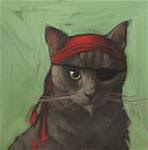Shorthair Pirate, character cat no. 2 - Posted on Monday, March 30, 2015 by Diane Hoeptner