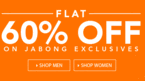 Flat 60% Off on Jabong Exclusives